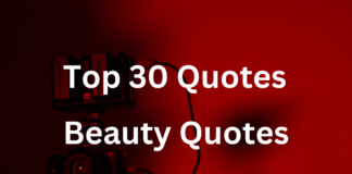 Top 30 Beauty Quotes in English!