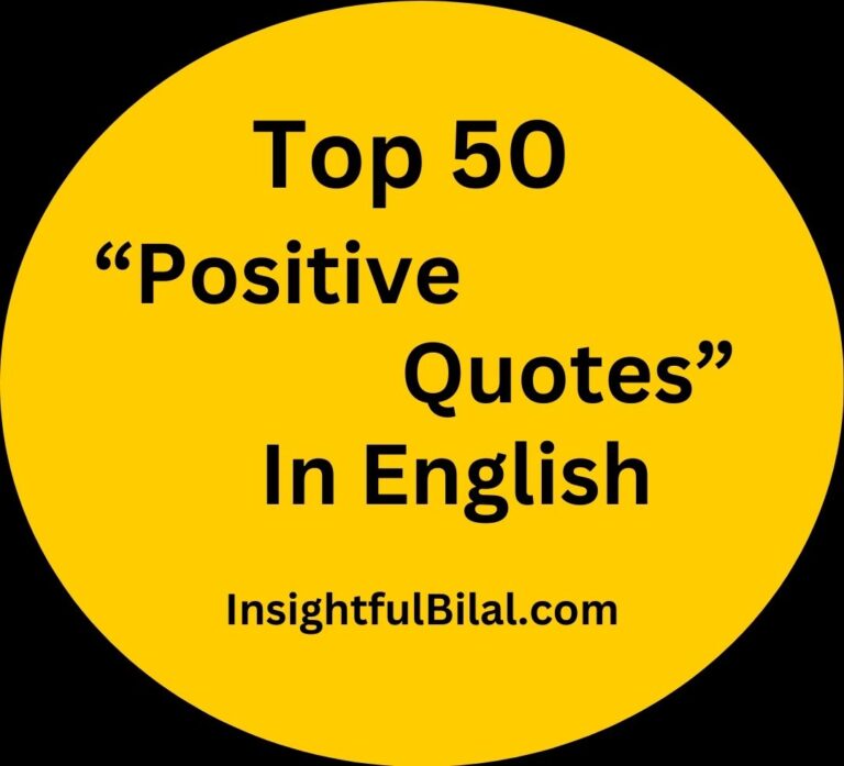 Top 50 Positive Quotes In English