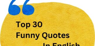 Top 30 Funny Quotes in English